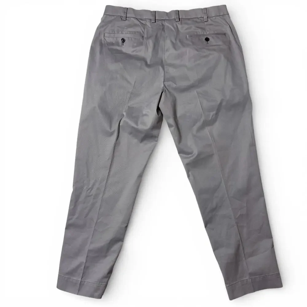 Brooks Brothers Lightweight Advantage Chino Pants Mens Actual Size 37x30 Gray